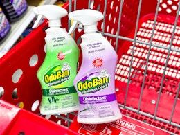 Get 2 Odoban Disinfectant Sprays for $4.74 at Target card image