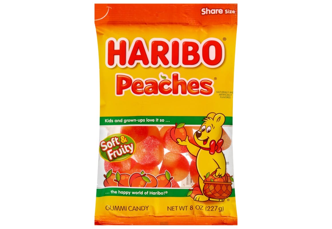 2 Haribo Peaches Candy Bags
