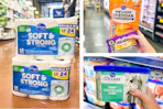 toilet paper cheese ice cream collage
