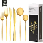 Astercook Gold Silverware Set