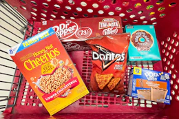 target matchup groceries in shopping cart