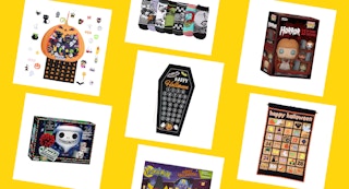 halloween advent calendar photo collage