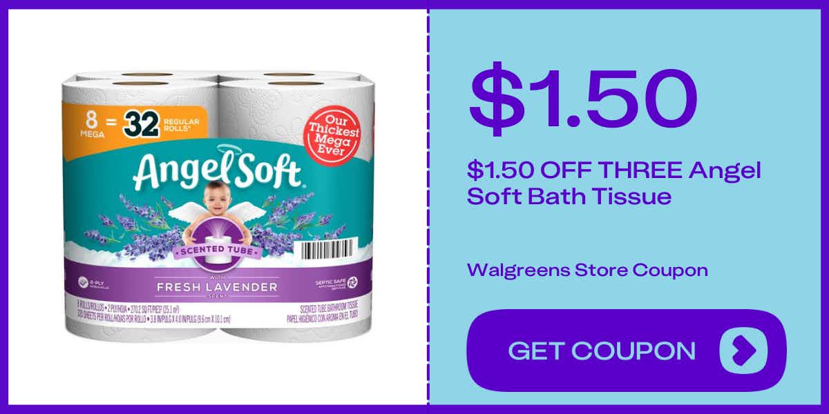 angel soft fresh lavender bath tissue 8 ct