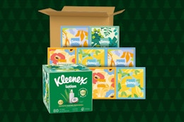 boxes Kleenex facial tissues