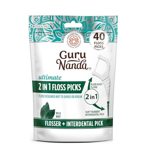 GuruNanda Dental Floss Picks