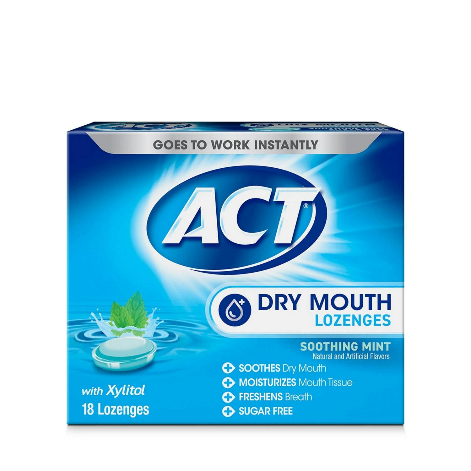 2 Act Dry Mouth Lozenge Packs