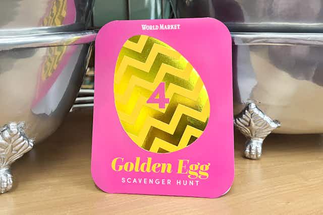 World Market Scavenger Hunt: Here's How I Found a Golden Egg and Won $50 card image