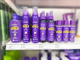 aussie stylers and treatments sitting on a target shelf