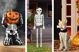 home depot halloween porch decor collage