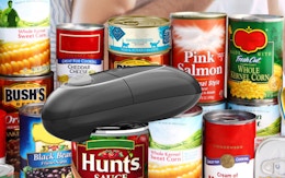 One-Touch Electric Can Opener, Now $21.59 on Amazon card image