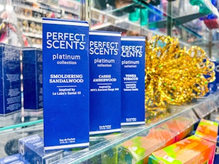 Perfect Scents products on a shelf in CVS 