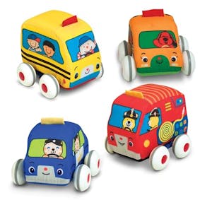 Melissa & Doug Pull-Back Town Vehicle Set