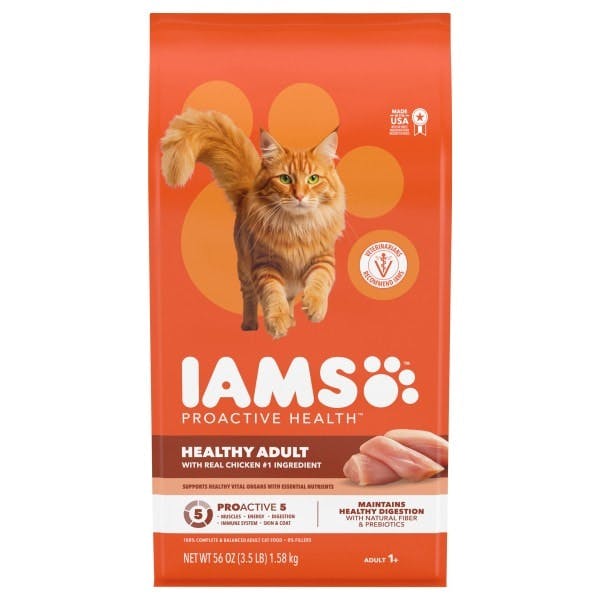 2 Iams Adult Cat Food Bags