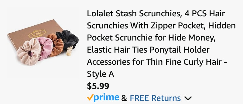 stash scrunchies-amazon