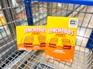two boxes of lunchables grilled cheesies in walmart cart