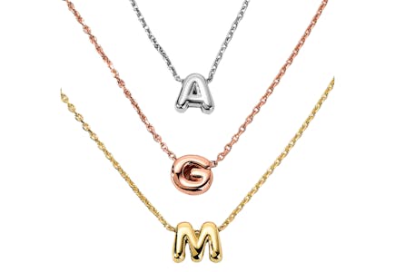 Balloon Initial Necklace