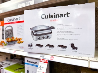 cuisinart griddler sitting on a target shelf