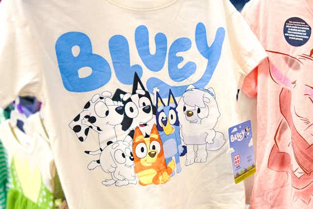 $6 Toddler T-shirts at Walmart: Bluey, Barbie, Disney, Marvel, and Others card image