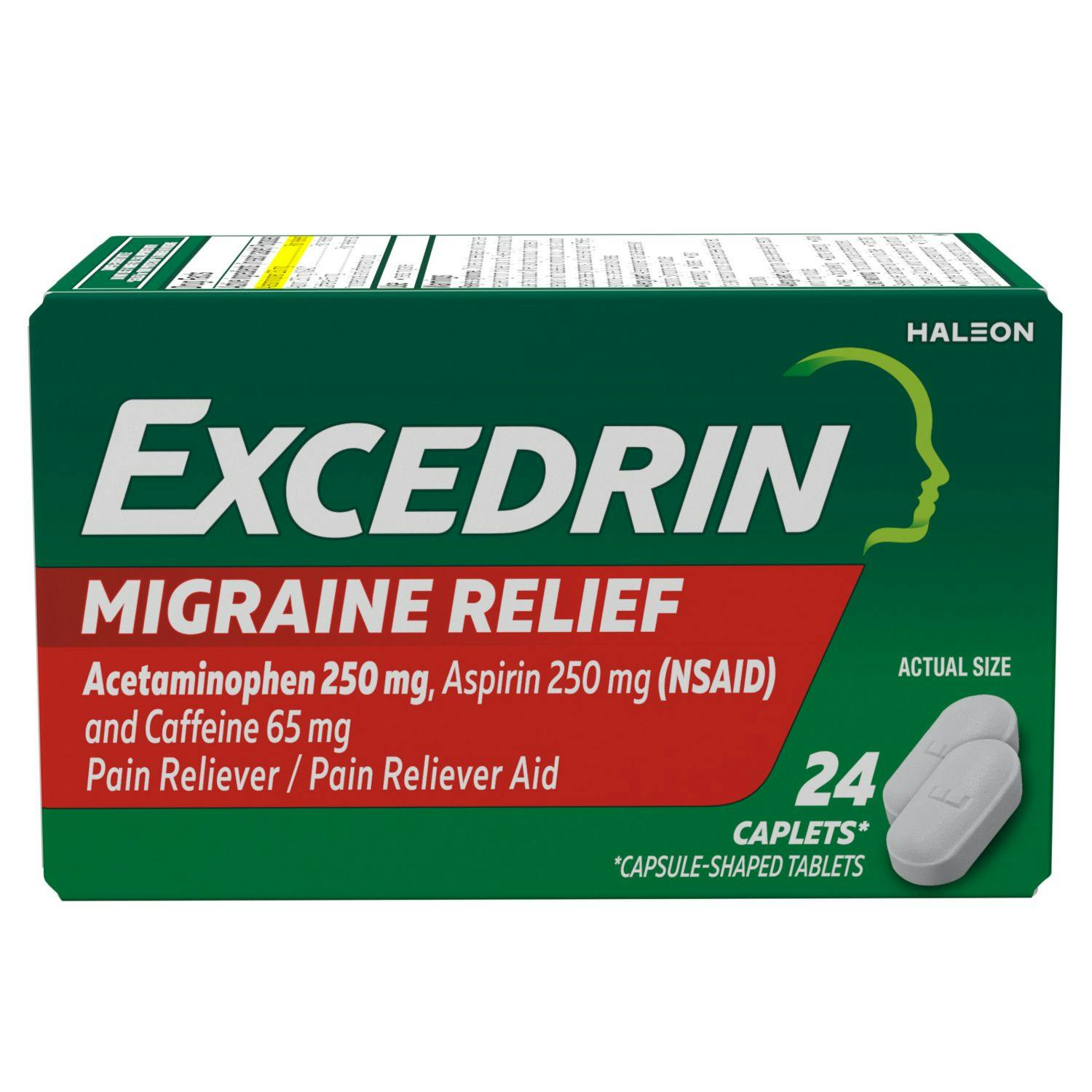 3 Excedrin Migraine Caplets Boxes