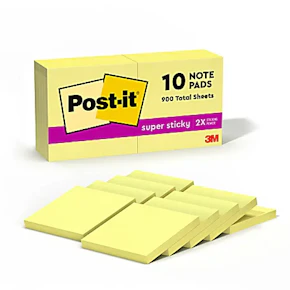 Post-it Super Sticky Notes 10-Pack