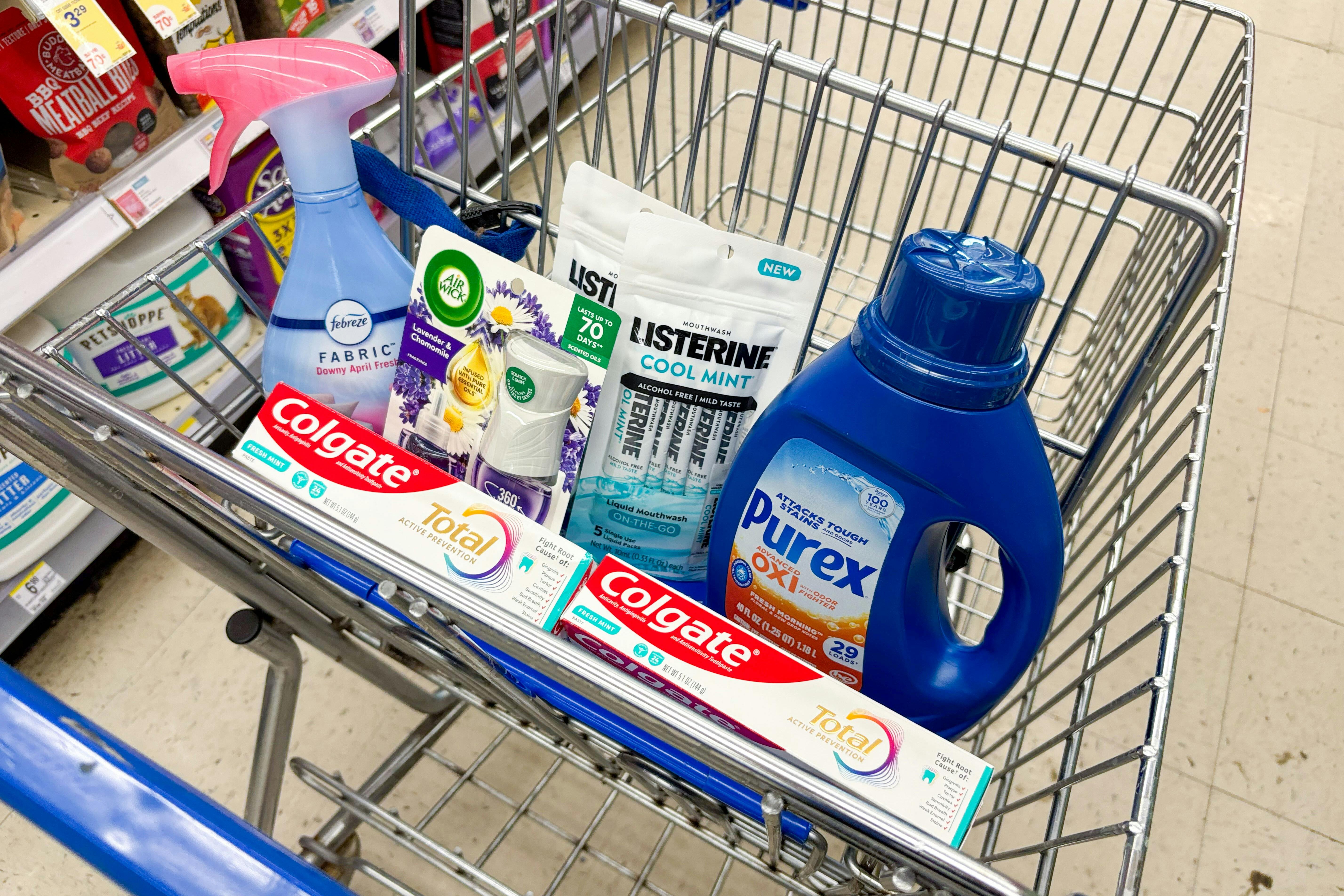 walgreens groceries in shopping cart