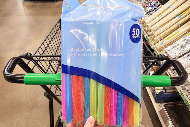 50 Bubble Tea Straws for $1.25 at Dollar Tree — Compare to $6.99 on Amazon card image