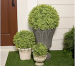 Martha Stewart Faux Boxwood Spheres