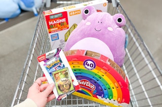 aldi toys in a shopping cart