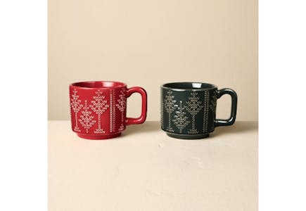 Magnolia Holiday Mug Set