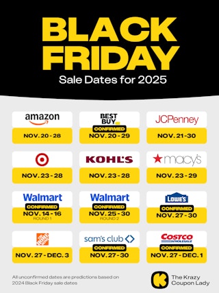 Black Friday Sales Dates 2025 Oct 27