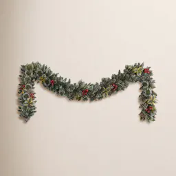 Lighted Faux Pine Garland