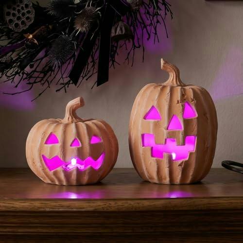 Terracotta Jack-o’-Lantern Pumpkins