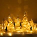 Ceramic Christmas Village Set