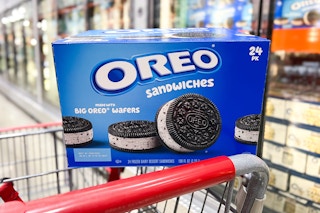 oreo ice cream in shopping cart