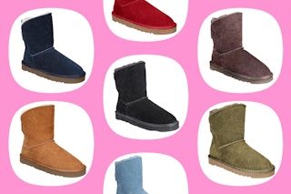 collage of boots that look like UGG