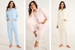 Joyspun Women's Jacquard Union Suits, $10 or Less at Walmart card image