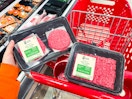 hamburger patties and ground beef