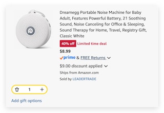 Dreamegg Portable Noise Machine for Baby Adult