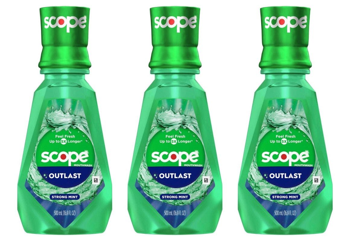 3 Crest Scope Mouthwashes