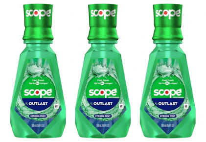 3 Crest Scope Mouthwashes