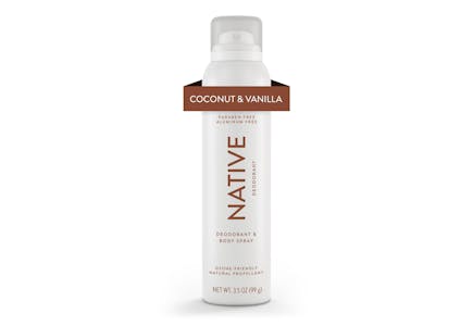 Save on Native Deodorant Spray with Ibotta at Walmart Save on Native Deodorant Spray with Ibotta at Walmart
