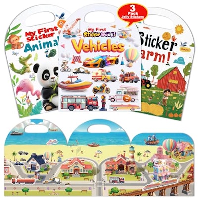 Reusable Sticker Books 3-Pack
