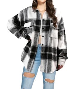 Women's Flannel Shacket Jacket