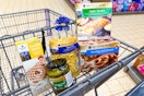 aldi german week items in a cart