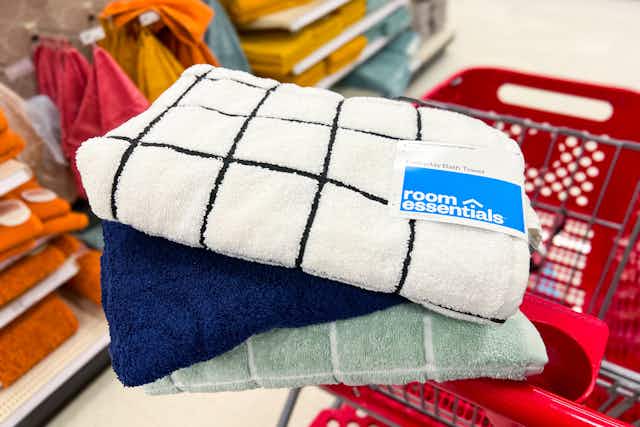$3.32 Bath Towels and $6.65 Oversized Towels at Target card image