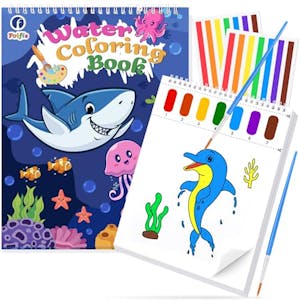 Paint with Water Coloring Book