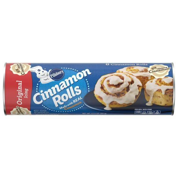 2 Pillsbury Cinnamon Rolls Packs