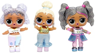 Three mini LOL Surprise dolls