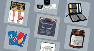 A collage of ideas for high school graduation gifts
