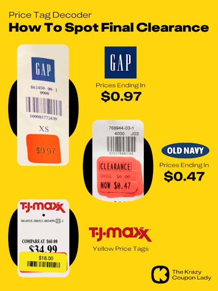 How to Spot Final Clearance Price Tags at Gap, Old Navy, and TJMaxx